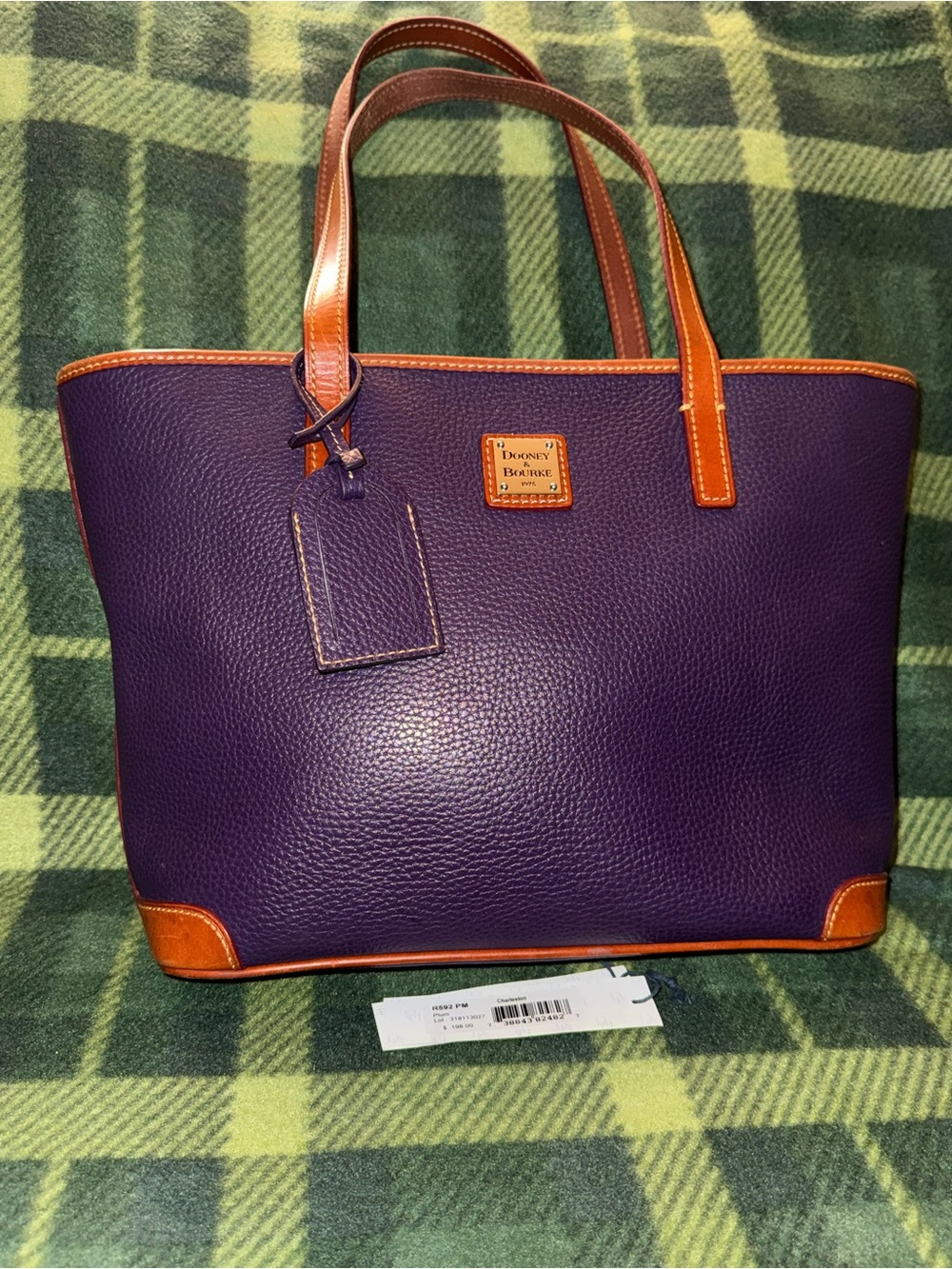 Dooney and Bourke Charleston tote in plum